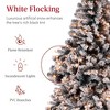 Best Choice Products Pre-Lit Black Christmas Pine Tree w/ Flocked Branches, Warm-White Lights - 3 of 4