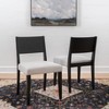 Powell Cadence Upholstered Dining Chair Black - 2 of 4