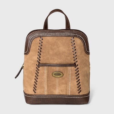 Concept Zip Closure Backpack - Brown