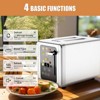 WHALL Toaster 2 Slice, Touch Screen Toasters, Smart Bread Toaster, Stainless Steel Small Toaster, Wide Slots Toaster With Bagel, Home and Kitchen - 2 of 4
