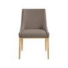 Meridian Furniture,Haines Linen Textured Polyester Fabric Dining Chair - 3 of 4
