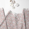 Bacati - Floral Coral Muslin 100 percent Cotton Universal Baby US Standard Crib or Toddler Bed Fitted Sheet - 2 of 4