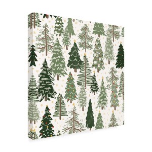 Trademark Fine Art -Laura Marshall 'Christmas Village Pattern XII' Canvas Art - 1 of 3