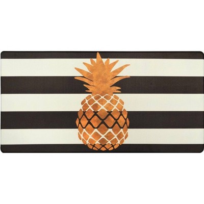39" x 20" PVC Pineapple Anti-Fatigue Kitchen Floor Mat - J&V Textiles