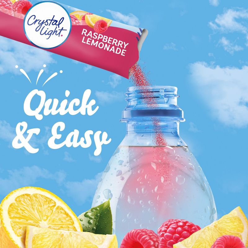 Crystal Light Raspberry Lemonade Drink Mix - 10pk/0.08oz, 4 of 11
