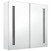 vidaXL LED Bathroom Mirror Cabinet Shining White 24.4"x5.5"x23.6" - 3 of 4