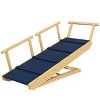 33'' Adjustable Dog Ramp for Bed And Couch,Foldable Wooden Pet Stairs with Non Slip Mat,for Small to Large Dogs-LAOTIES - 4 of 4
