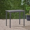 Akoasm Morden Acacia Wood Patio Coffee Table Bar Table-Dark Gray - 3 of 4