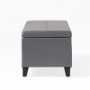 NicBex Modern 51.25" Storage Bench Wood Accent Stools with Cushioned Top for Bedroom and Entryway - 4 of 4