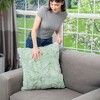 HGTV Triple Jacquard Carved Faux Fur Pillow Autumn Bliss Snowbound 22 x 22 inches - 2 of 4