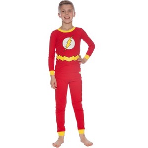 DC Comics Flash Little Boys 2 Piece Shirt & Pants Pajama Set Red - 1 of 4