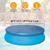 LakeForest"8ft Round Swimming Pool Cover Protector – Waterproof, Dustproof & Durable Paddling Pool Cover"Blue - 3 of 4