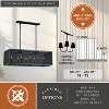 VAXCEL Wicker Park 8L Black Industrial Cage Linear Chandelier Island Pendant Light Fixture - 4 of 4