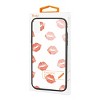 Reiko iPhone X/iPhone XS Hard Glass Design TPU Case with Lipstick Kiss Pattern - 4 of 4