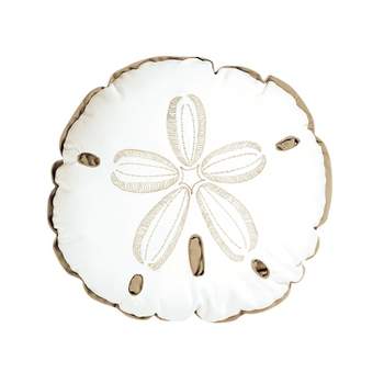 RightSide Designs Sand Dollar Shaped Indoor / Outdoor Throw Pillow