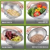 Stainless Steel Micro-Perforated 5-Quart Colander - Professional Strainer with Heavy Duty Handles - 2 of 4