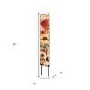 HomeRoots 42" Off White Red Orange And Yellow Solid Wood Floral Bouquet Garden Stake - 3 of 4