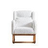 Okak Modern Accent Chair for Living Room, 27.2"W Modern Accent High Backrest Lounge Arm Rocking Chair, Two Side Pocket - 4 of 4