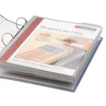Smead Poly Ring Binder Pockets 9 x 11-1/2 Clear 3/Pack 89500