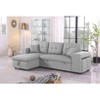 VYNXARIA Upholstered Reversible Sectional sofa with pull out loveseat£¬Light Gray - 4 of 4