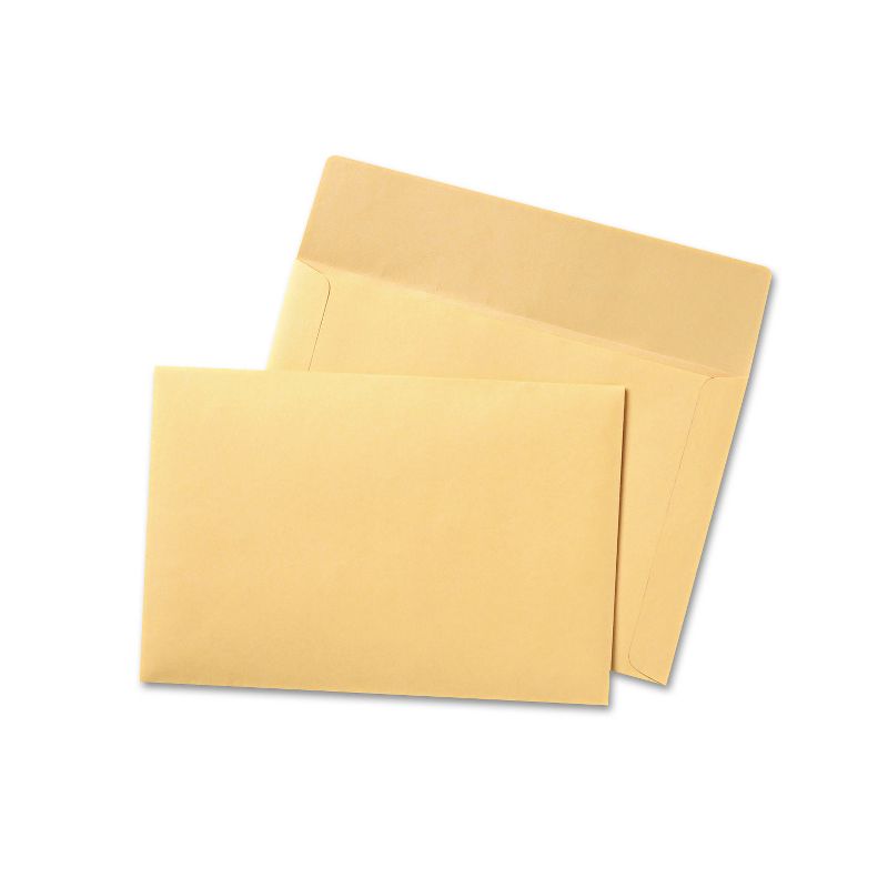 Quality Park Filing Envelopes 10 x 14 3/4 3 Point Tag Cameo Buff 100/Box 89606, 1 of 6