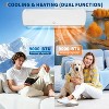 Coucheta 9000 BTU Mini Split Air Conditioner,19 SEER2 Ductless Inverter AC w/ 230V, Cool Up to 450 Sq. Ft with Heat Pump System,White - 3 of 4