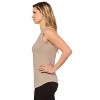 Rekucci Women's Soft Jersey Knit Sleeveless Tank Top – Casual & Versatile Everyday Wear - 2 of 3
