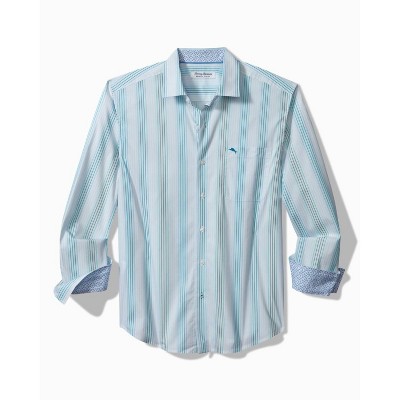 Tommy Bahama Men's IslandZone Sarasota Stretch Ventura Coast Sport Shirt - Med Blueberry