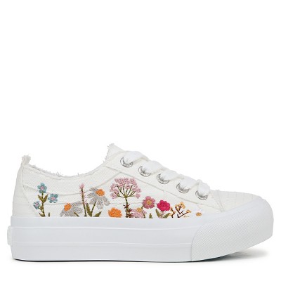Женские кроссовки Blowfish Malibu Women's Sadie-Sun Sneaker White Embroidered Canvas 7.5 M — фото 3