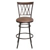 TOAOTBNBOB 360° Swivel Bar Stools with Metal Footrest, Comfortable Bar Chairs with Soft Cushion, Industrial Barstools for Kitchen Island - 2 of 4