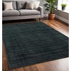 Charcoal And Black Abstract Hand Woven Area Rug - 2 of 4