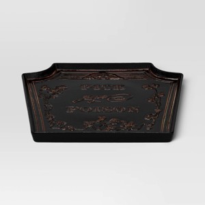 12.75" Stoneware Serving Platter Black - Threshold™ - 1 of 3
