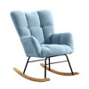CAVINAS Accent Chair Rocking Chair Modern Glider Rocking Chair Lounge Chair Comfy Chair - 3 of 4