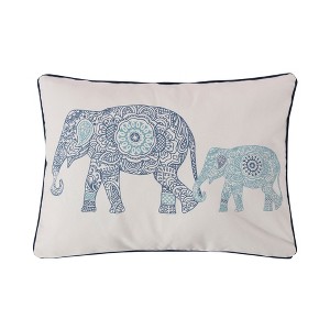 Tania Elephants Decorative Pillow - Levtex Home - 1 of 3