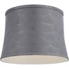 Springcrest Tieling 14" Top x 16" Bottom x 11 1/2" High x 11 1/2" Slant Print Lamp Shade Replacement Medium Gray Drum Softback Washer Harp Finial - 3 of 4