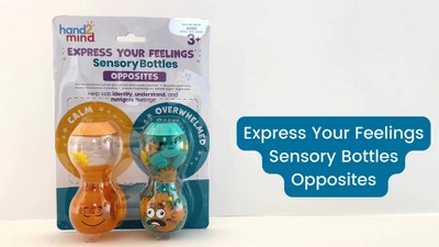 Hand2mind Express Your Feelings Sensory Bottles Mindful Maze Boards | Calming & Mindfulness Activity Sets For Kids
