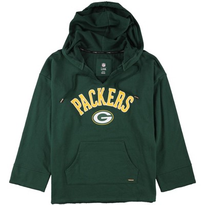 G-III Sports Womens Green Bay Packers Hoodie Sweatshirt