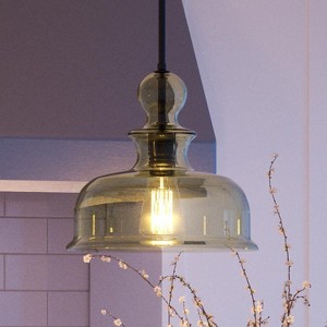 Urban Ambiance Luxury Modern Farmhouse Farmhouse Pendant Light,  11-1/4" x 12",  Olde Bronze Finish, UHP3042 - 1 of 4