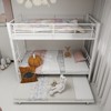CAVINAS 78.1"Twin Over Full Loft and Bunk Beds with Heavy Duty Metal Bed Frame,Bunk Bed with Ladder & Full-Length Guardrail for Bedroom - 2 of 4