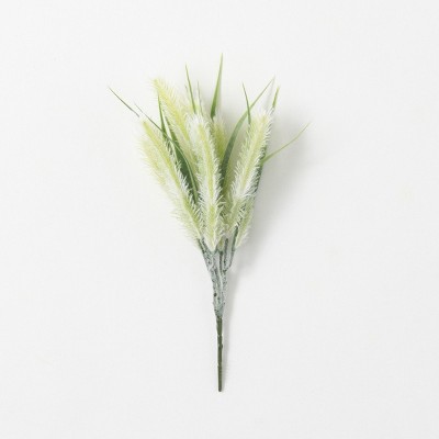 Sullivans Artificial Fuzzy Fox Tail Grass Bush 12.5"H Green