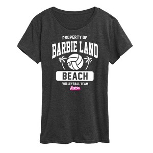 Women's - Barbie - Property of Barbie Land Beach Volleyball Short Sleeve Graphic T-Shirt - 1 of 4