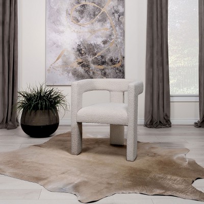 NicBex Contemporary Accent Chair, Luxurious Upholstery Modern Side Chair with Curved Silhouette, for Living Room, Bedroom