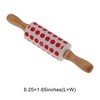 Unique Bargains Rolling Pin Small Silicone Solid Wood 1 Pc - 3 of 4