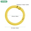 Unique Bargains Metal Spring O Rings Zinc Alloy Durable Multipurpose Lightweight Buckle - 3 of 4