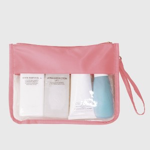 Anna-Kaci Women's Transparent PVC Cosmetic Bag - Lightweight Travel Makeup Organizer - 1 of 4