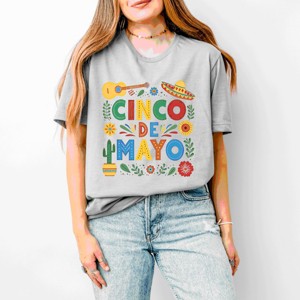 Simply Sage Market Cinco De Mayo Icons Short Sleeve Tee - L - Sage - 1 of 4