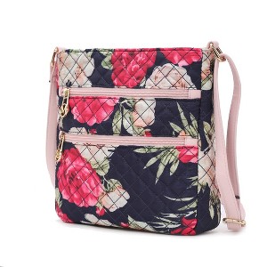 MKF Collection Lainey Quilted Cotton Botanical Pattern Women’s Crossbody Bag by Mia K - 1 of 4