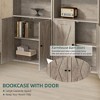 Celebalcony Bookshelf, Industrial Bookshelves and Bookcases with Doors Floor Standing 6 Shelf Display Storage Shelves 70.6 inches Tall - 4 of 4