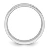Black Bow Jewelry 8mm 10K White or Yellow Gold Flat Comfort Fit Band - 2 of 4