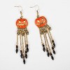 Halloween Drop Earrings for Women - Gothic Ghost Bat Dangle Earrings for Costume Party - 2 of 4